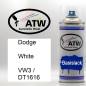 Preview: Dodge, White, VW3 / DT1616: 400ml Sprühdose, von ATW Autoteile West.